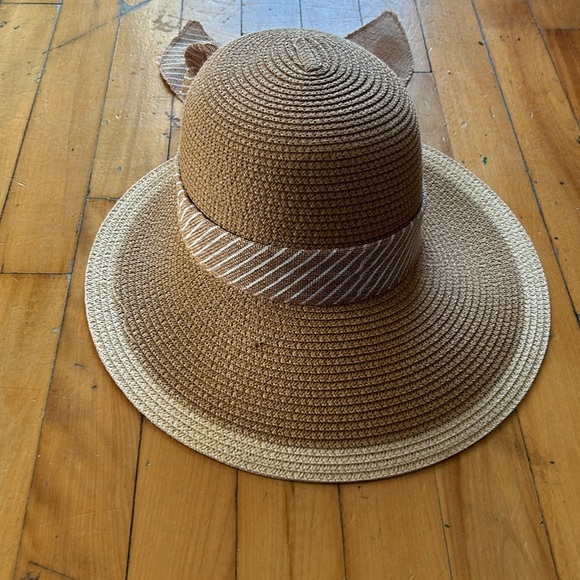 David and young Tan Sun Hat with Bow - Picture 3 of 5